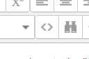 Image of the HTML Editor in the Toolbar Toggle area.  