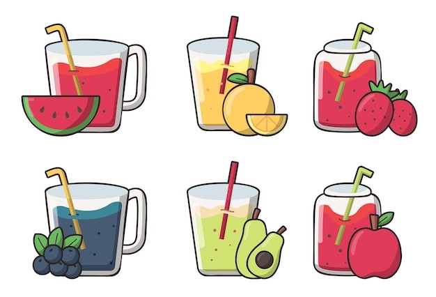 Juice clipart Vectors & Illustrations for Free Download | Freepik