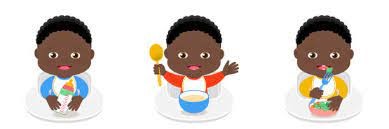 10+ Baby Eating Solid Food Stock Illustrations, Royalty-Free Vector  Graphics & Clip Art - iStock | Baby eating solid food african ethnicity