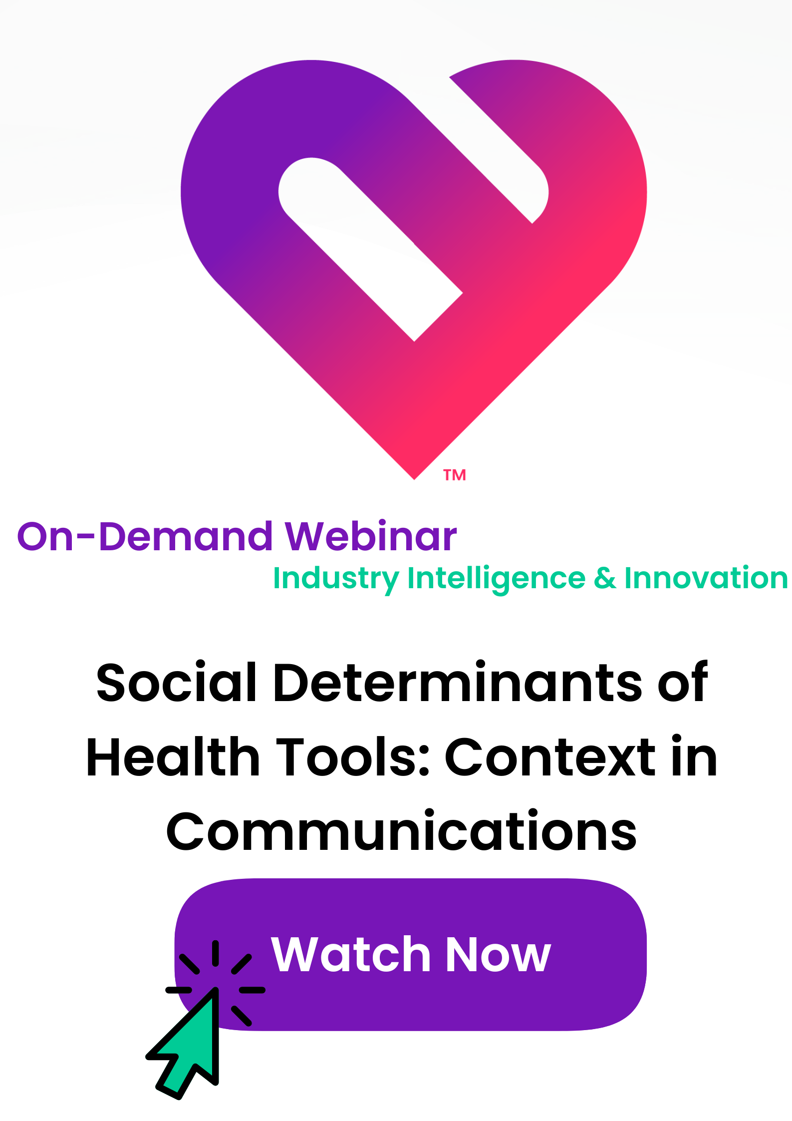 On-demand webinar tile for Social Determinants of Health Tools, click to watch now