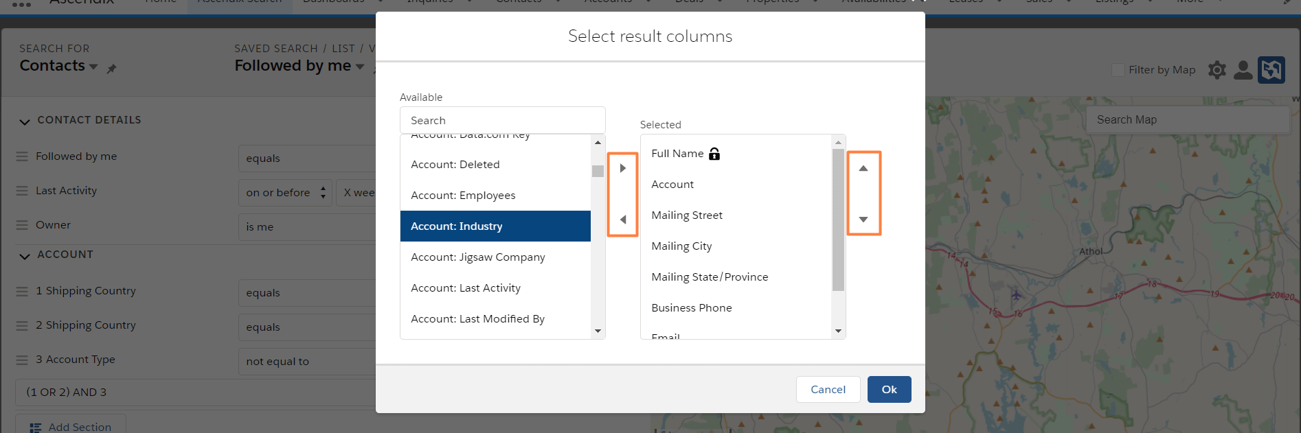 Ascendix Search customize columns new
