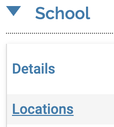 School section with Locations underlined