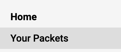 Your Packets selected under the Home button
