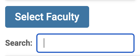 Search box selected under Select Faculty