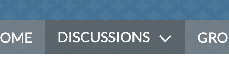 Discussions toolbar