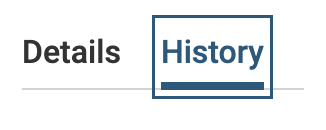 History tab selected adjacent to Details tab