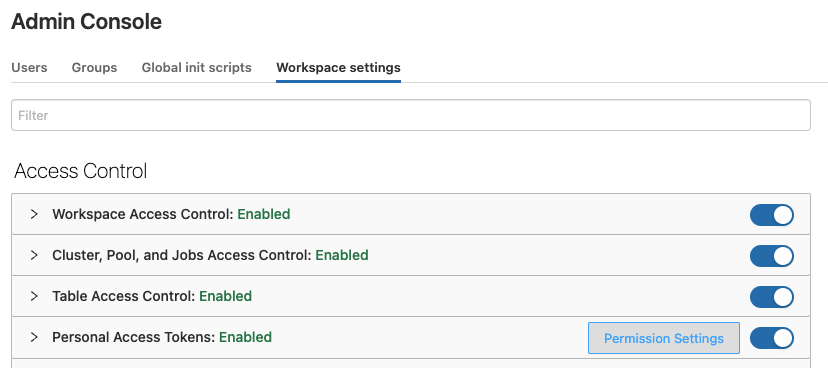 Workspace settings tab in the Admin Console screenshot.