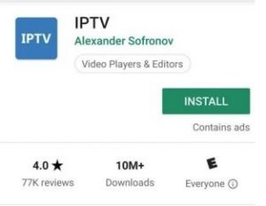 install the IPTV app