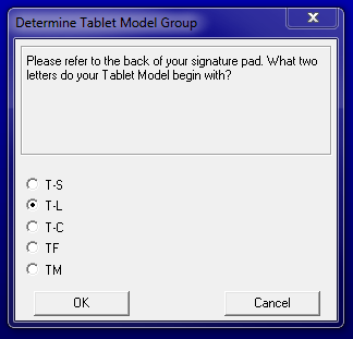 SigPlusNET Install Determine Tablet Model Group