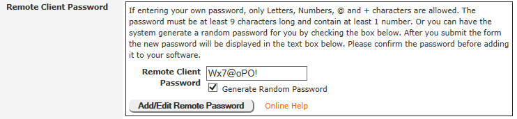 PlugNPay portal Remote Client Password setup