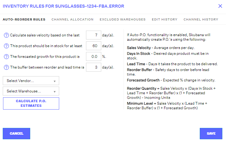 Reorder From Order History