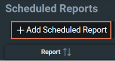 Screenshot with Add Scheduled Report highlighted