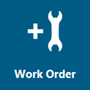 Screenshot of the Work Order icon, it is dark blue with a plus sign and a wrench