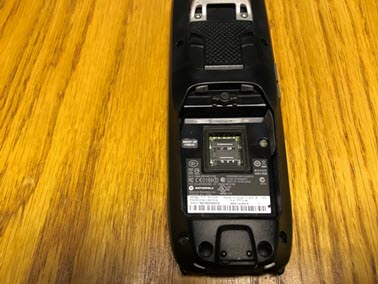 Photo of the back of the scanner