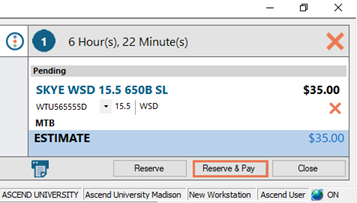 Screenshot with Reserve & Pay button highlighted