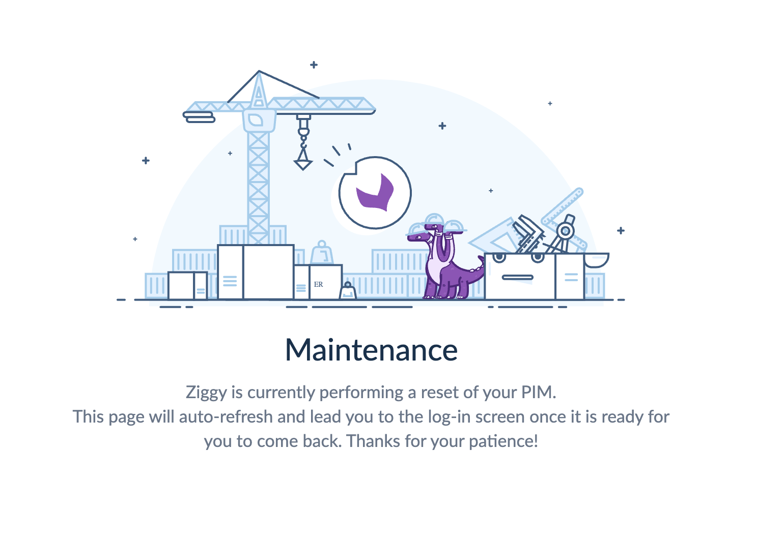Maintenance page