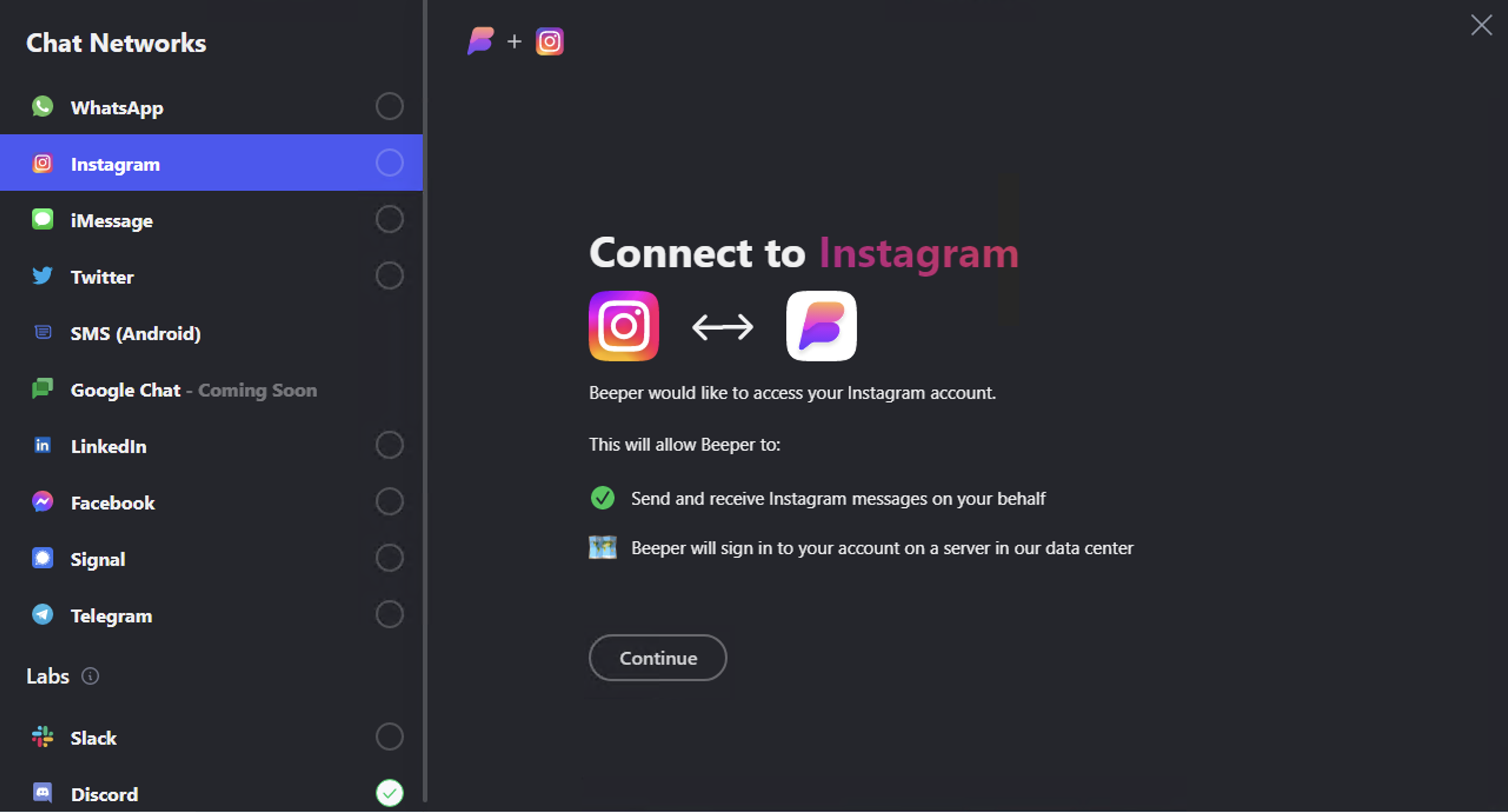 Unable to Login to Instagram using a Facebook account