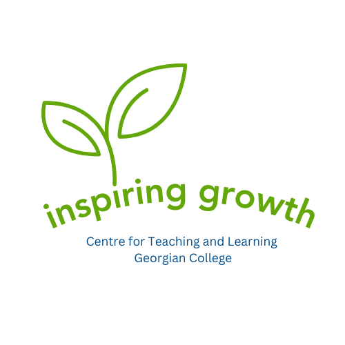 inspiring growth (with leaf sprouting from i) Centre for Teaching and Learning Georgian College