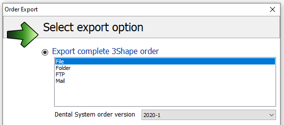 A screen shot of a export option

Description automatically generated