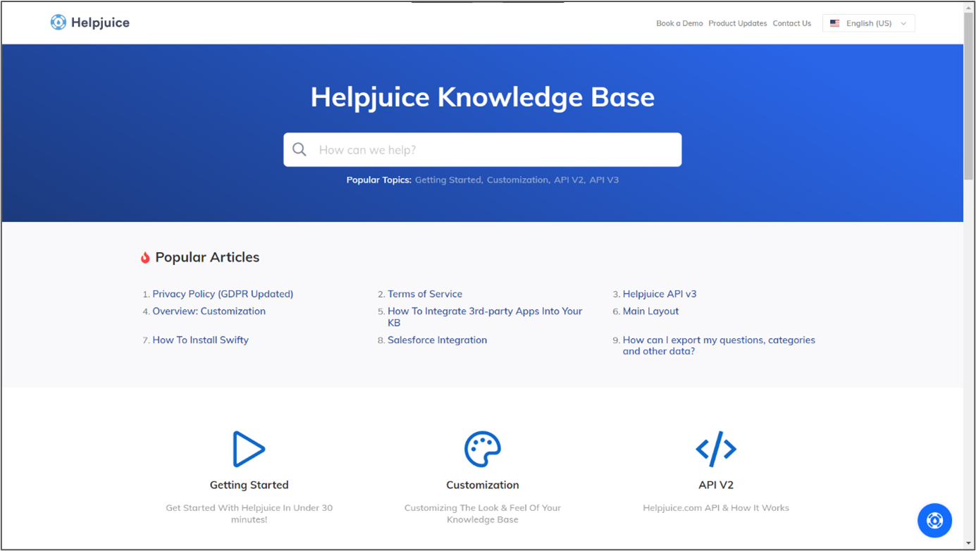 Helpjuice knowledge base software
