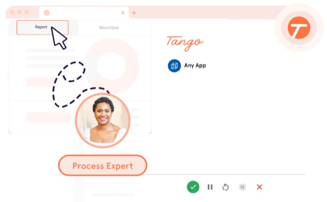 Tango is a popular Scribe alternative for step-by-step workflow capture with visual aids software interface