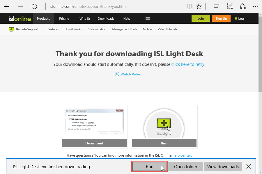 ISL Online — Connect Desktop App - ISL Light Desk
