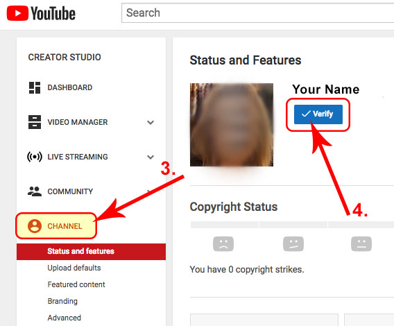How to Verify  Channel In  Studio