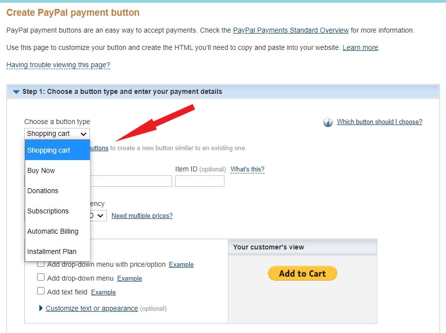 BoldBrush — Add Custom PayPal Button to a Page