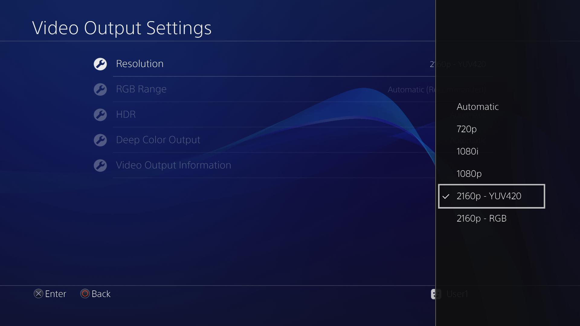 ps4 pro best resolution settings