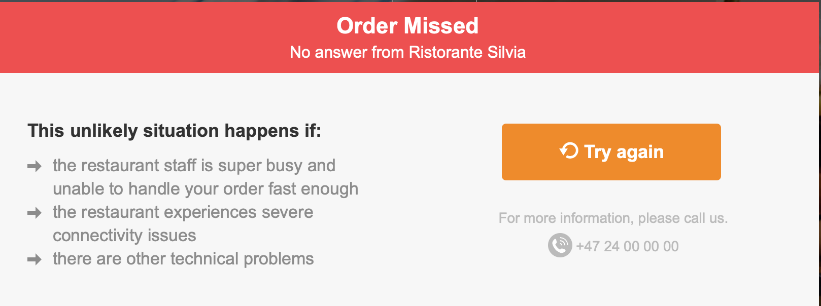 How to relaunch a missed or rejected order? 2