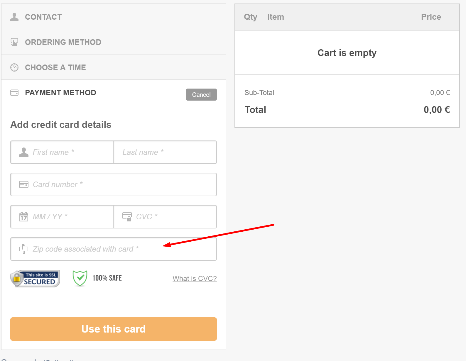 Additional security features for online payments 1