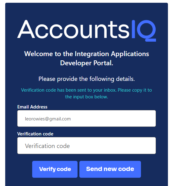 A blue and white sign up form
            Description automatically generated