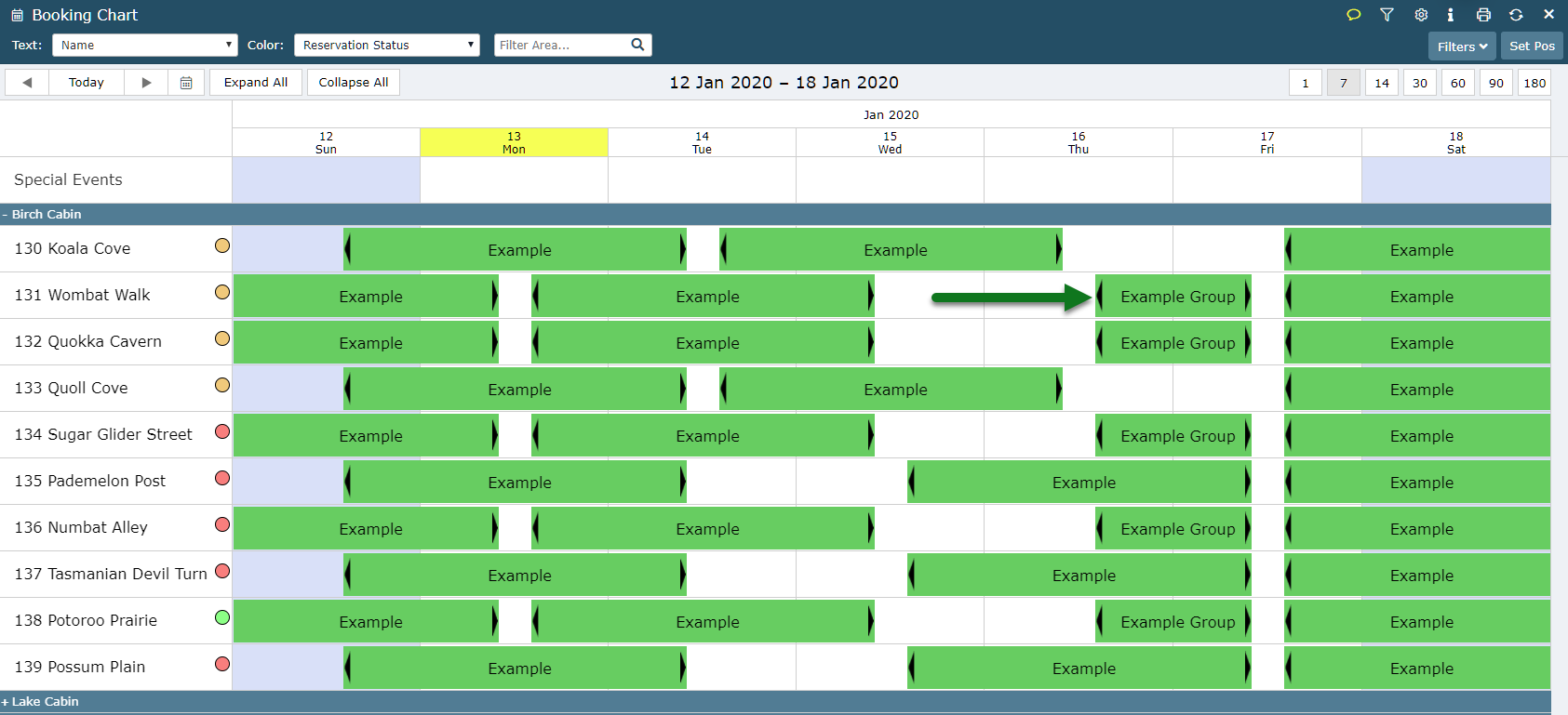 New Group Reservation on the Booking Chart — RMS Help Centre