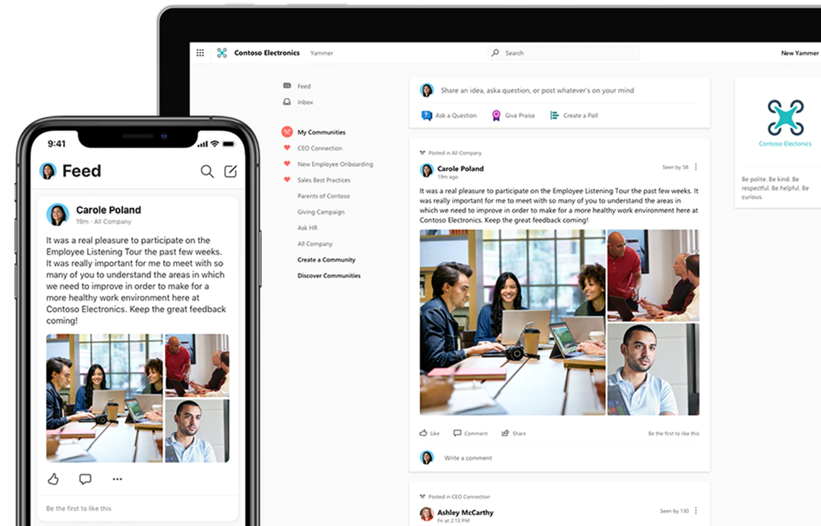 Yammer is a social intranet tool meant to streamline communication and collaboration