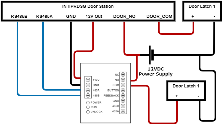 Intercom Door Latch / Gate / Exit Button Wiring - Cornick