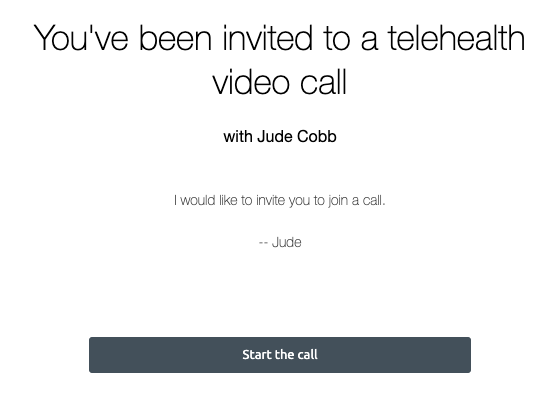 You have been invited to join the call