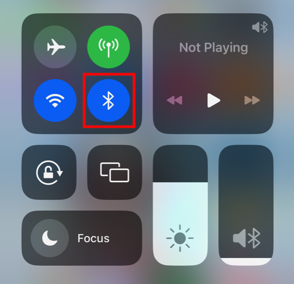 Bluetooth control on iOS device