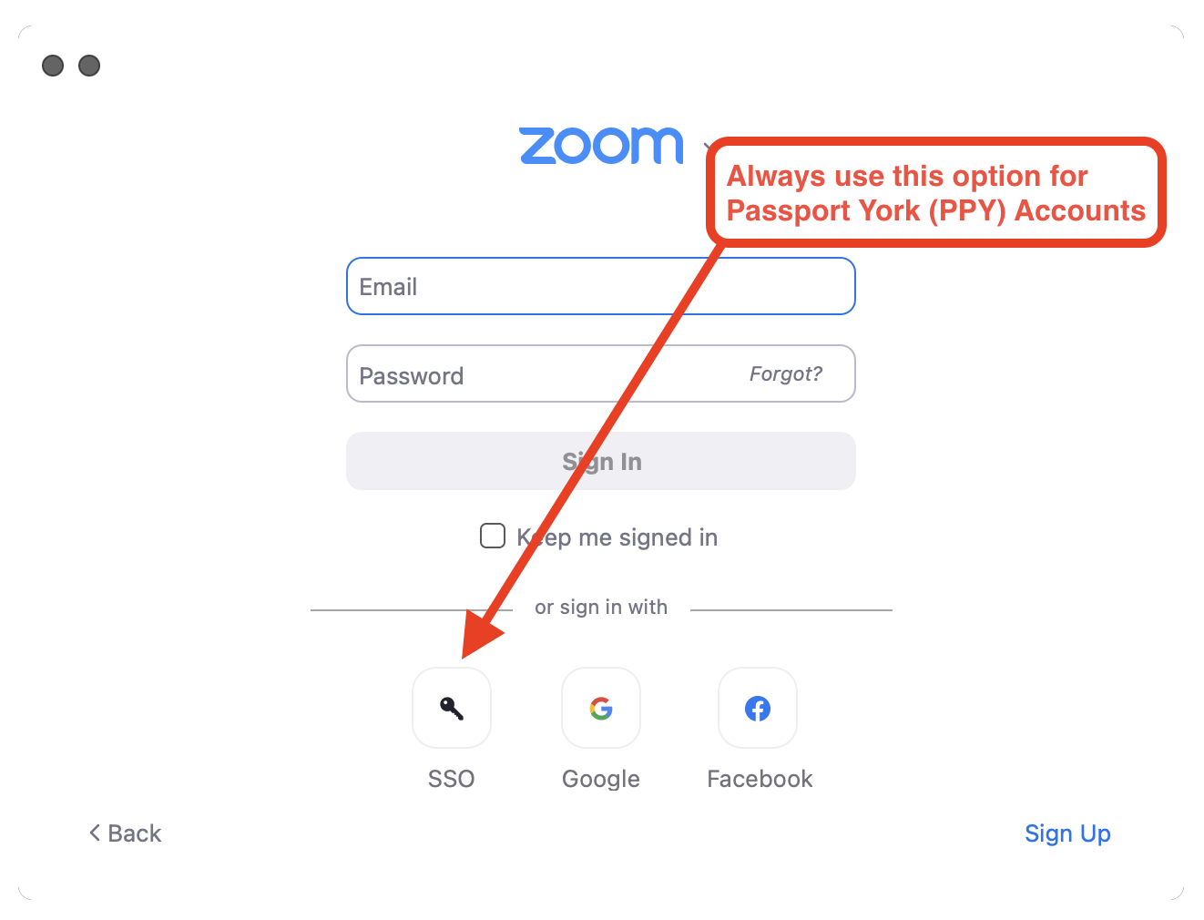 Signing in to the Zoom application with Single Sign-On (SSO) - Learning  Technology Services