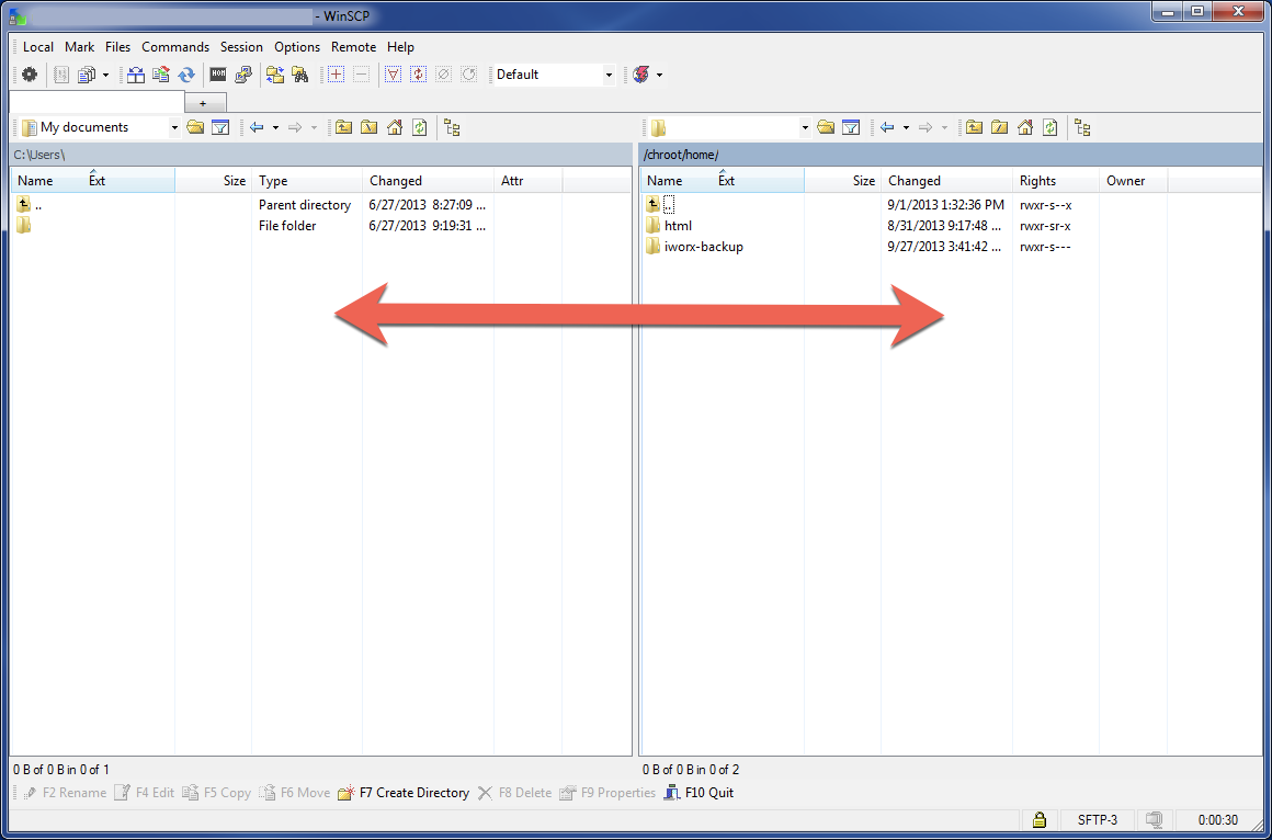 transfer files between servers sftp to ftp cyberduck