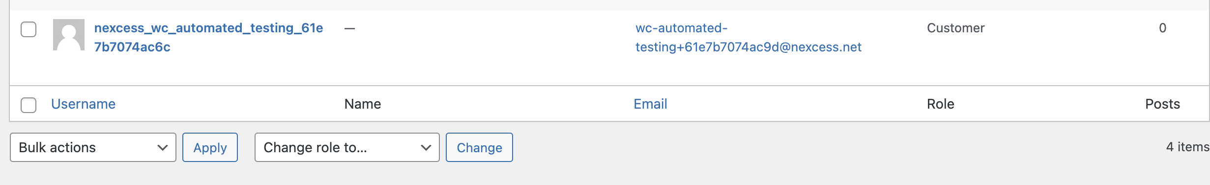 WooCommerce Automated Testing User