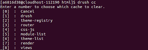 This query output will show you a list of the types of cache you can delete.