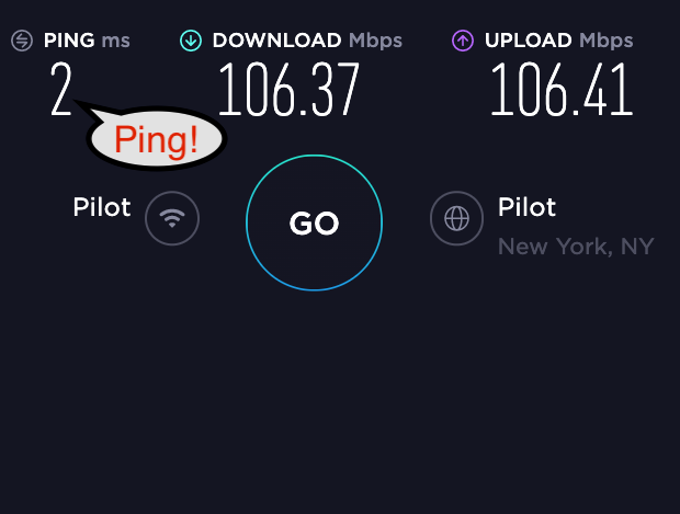 internet connection latency test