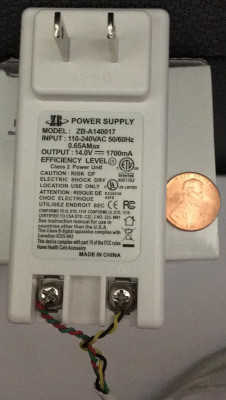 Wall plug showing wiring
