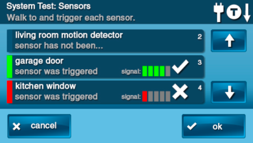 System Test: Sensors