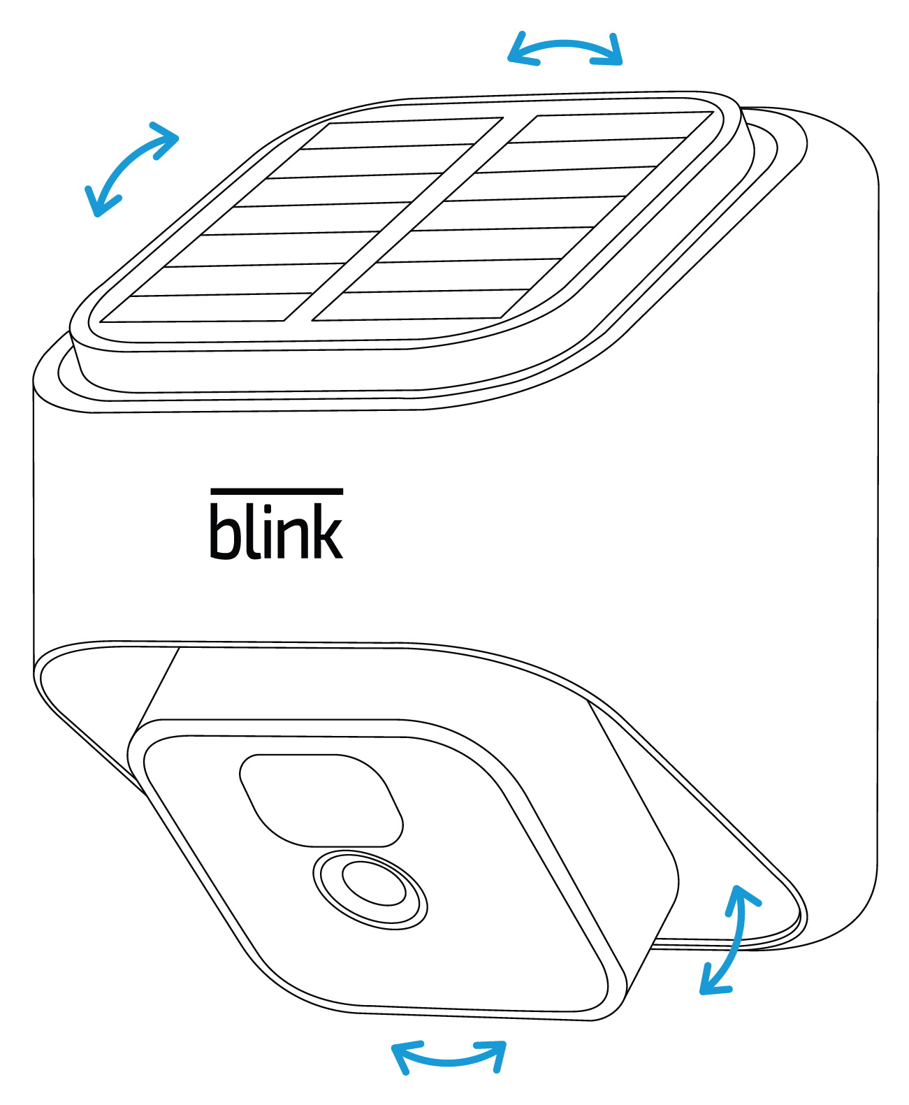 Descripción del montaje del panel solar Blink — Blink Support