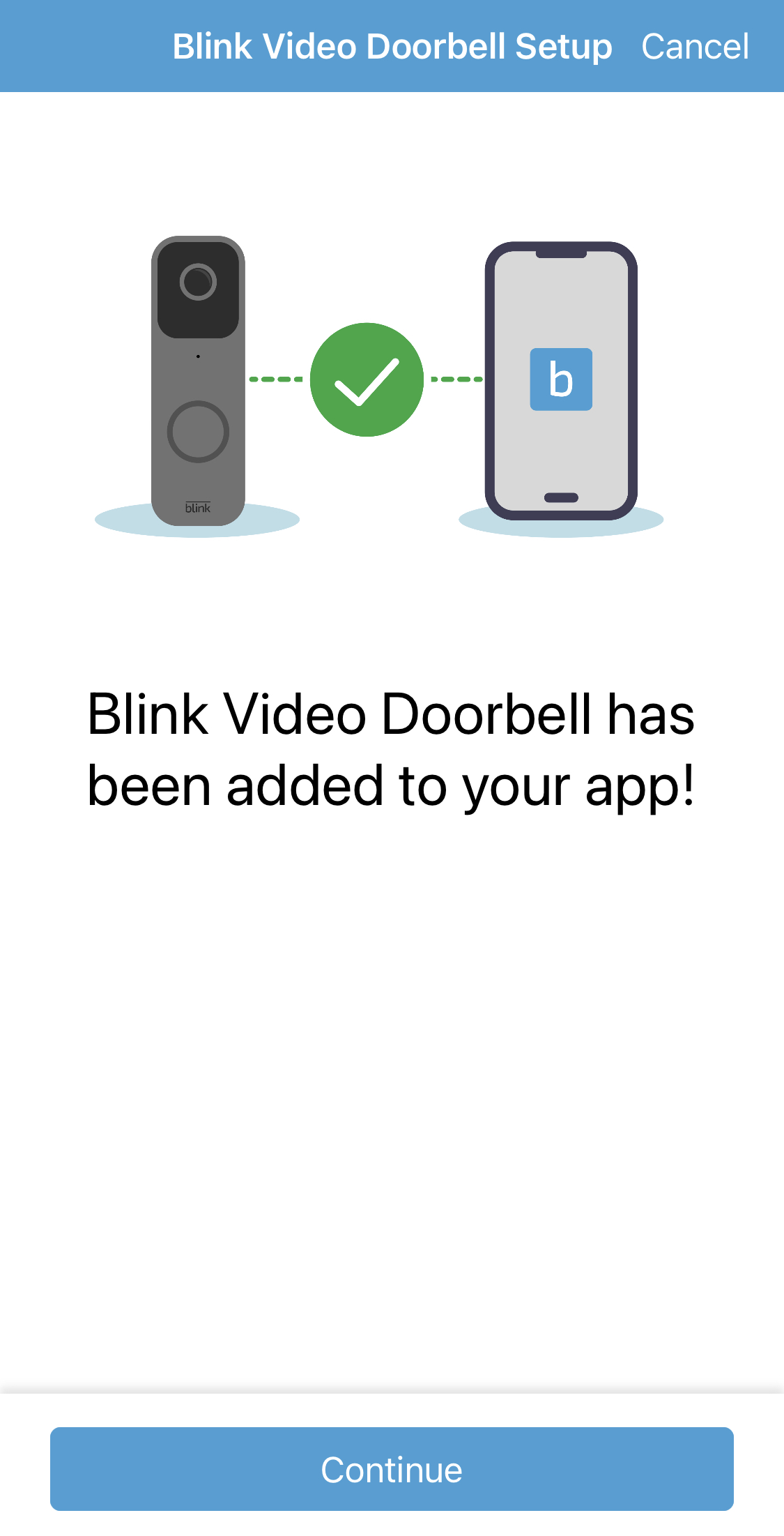 connect link ring doorbell to blink app