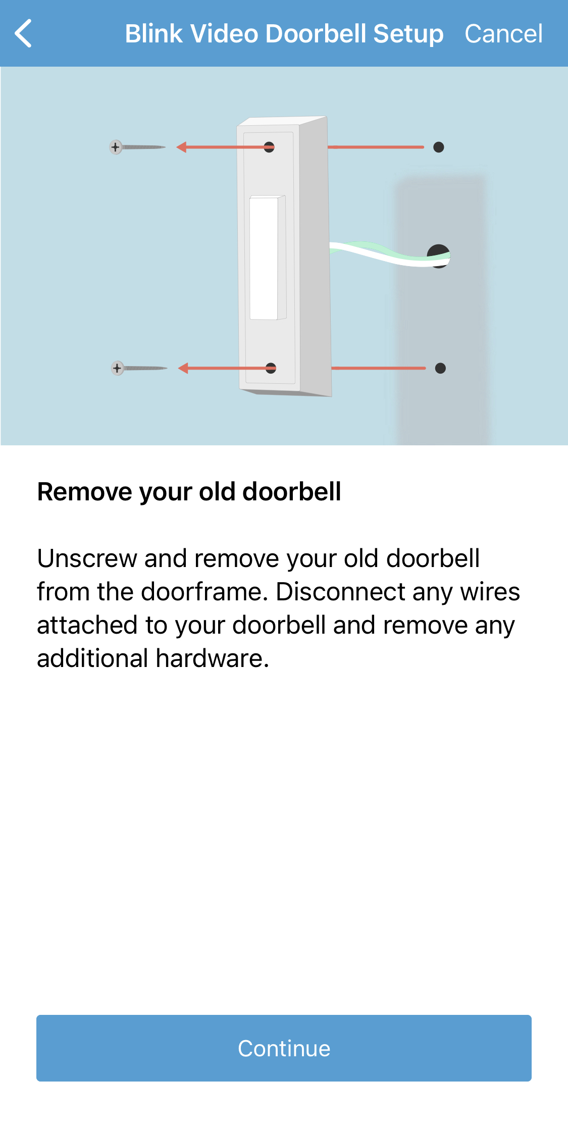 remove old doorbell image