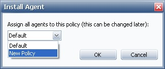 Select default policy