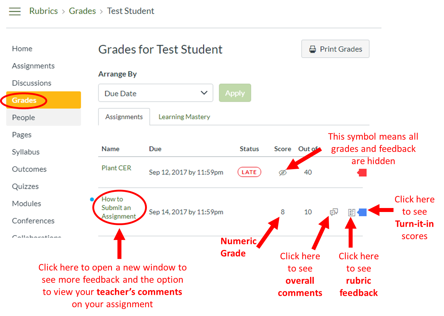 Canvas - The New Gradebook - Wise, Overlake's Knowledge Base