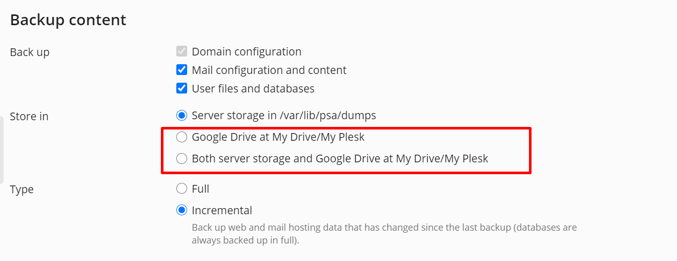 Backup Dedicated Hosting ke Google Drive